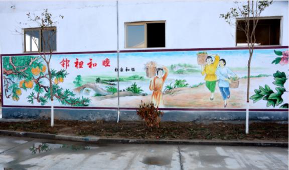 吴堡乡镇文化墙 乡风文明焕发新活力